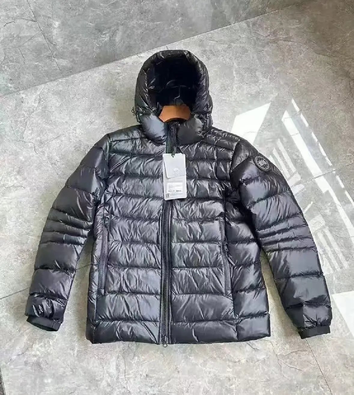 Black label down jacket