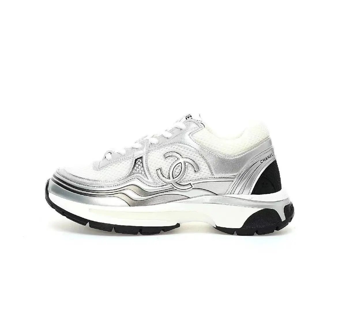 Silver white black
