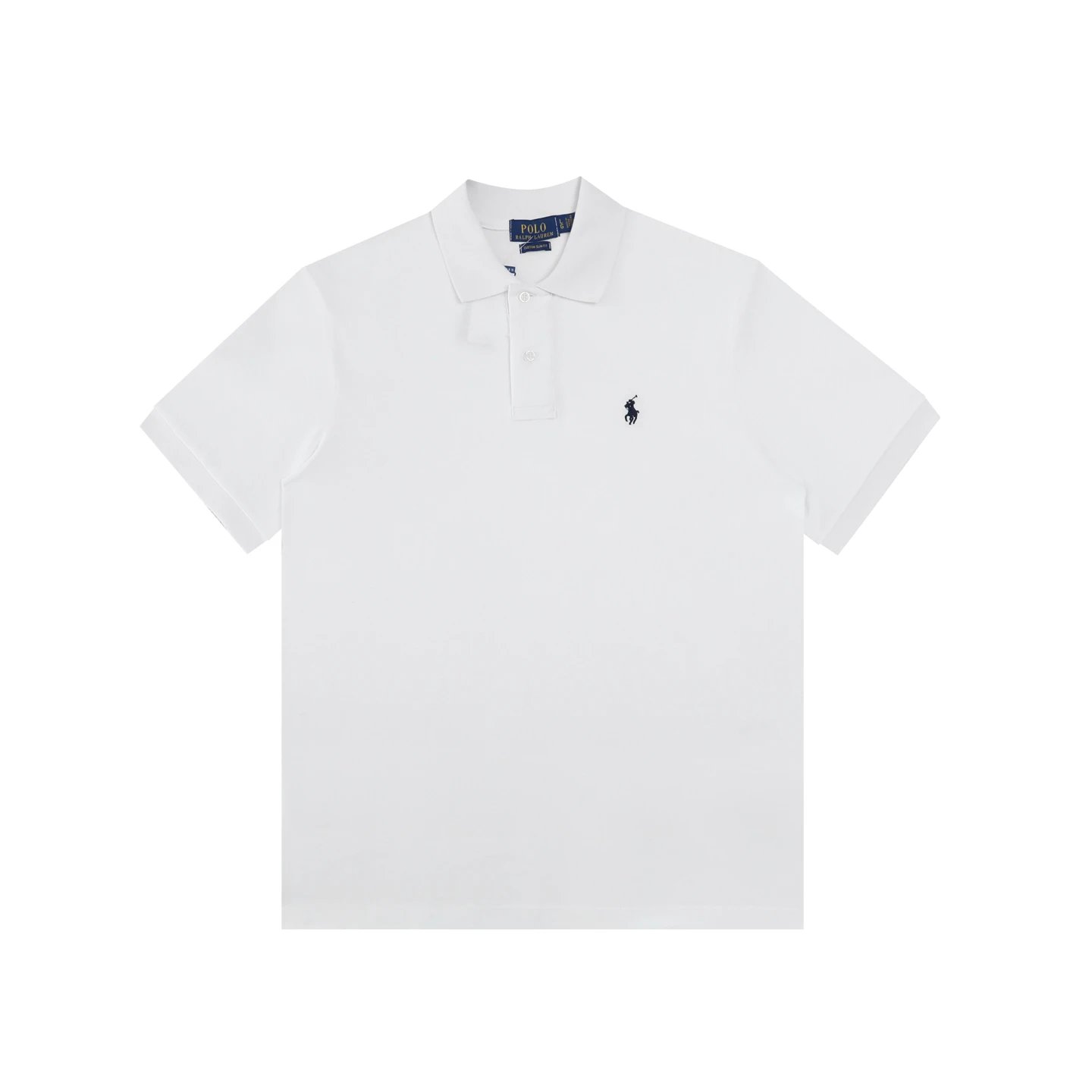 Solid Color Collar Short Sleeve T-Shirt