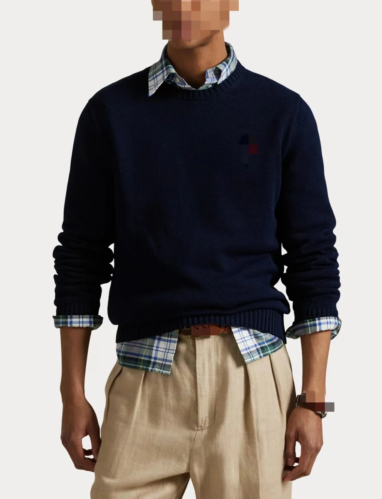 Cotton RoundNeck Knitted Sweater 棉质圆领针织衫710810846 G 6