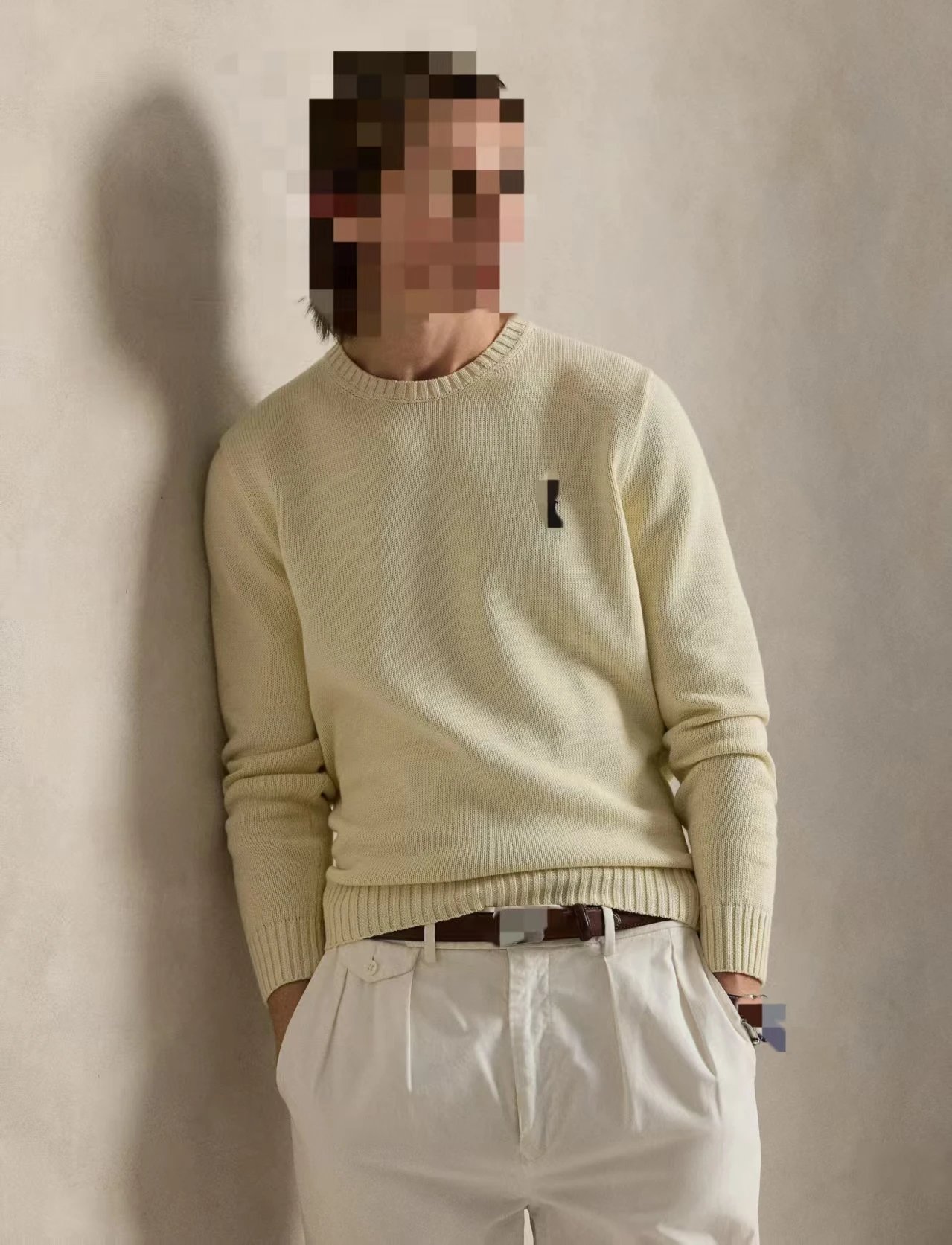 Cotton RoundNeck Knitted Sweater 棉质圆领针织衫710810846 G 5
