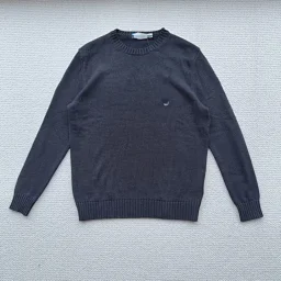 thumbnail for Cotton Round-Neck Knitted Sweater 棉质圆领针织衫710810846 G