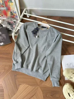 thumbnail for Embroidered looped terry sweatshirt embroidered terry sweatshirt 494156 E