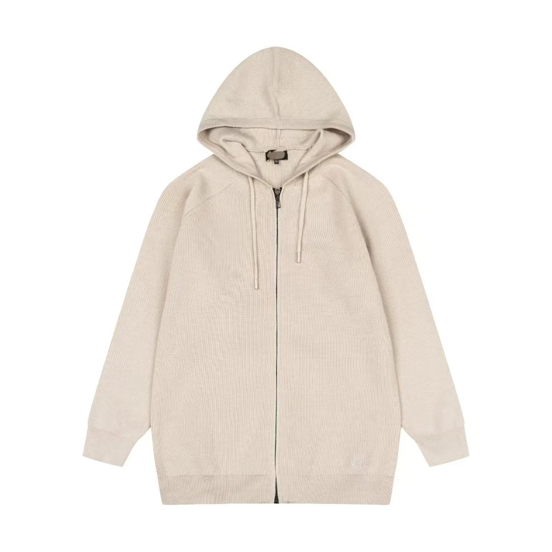 Mens Hooded Wool Zipup Jacket 男士连帽羊毛拉链外套04 H