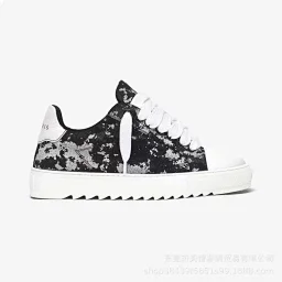 thumbnail for ZQ-6 classic Japanese black and white casual shoes Rag board shoes WS+8615880382382