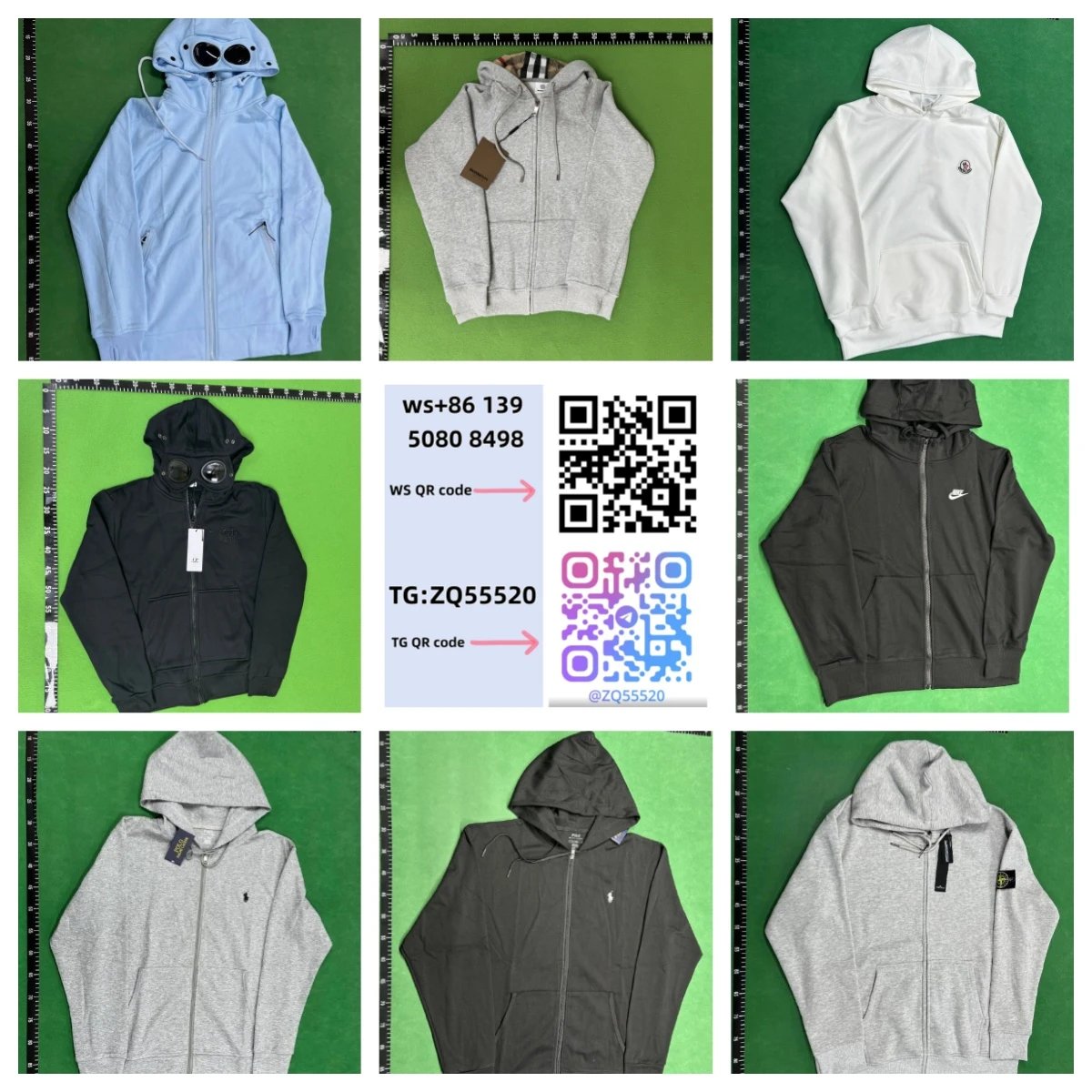 ZQ-62026 Factory Clearance Brand Zipper cardigan Sweatshirt Collection WS+86 139 5080 8498