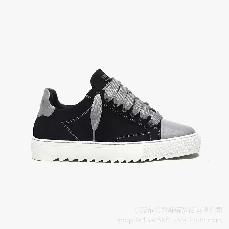 Black Canvas with White Sole