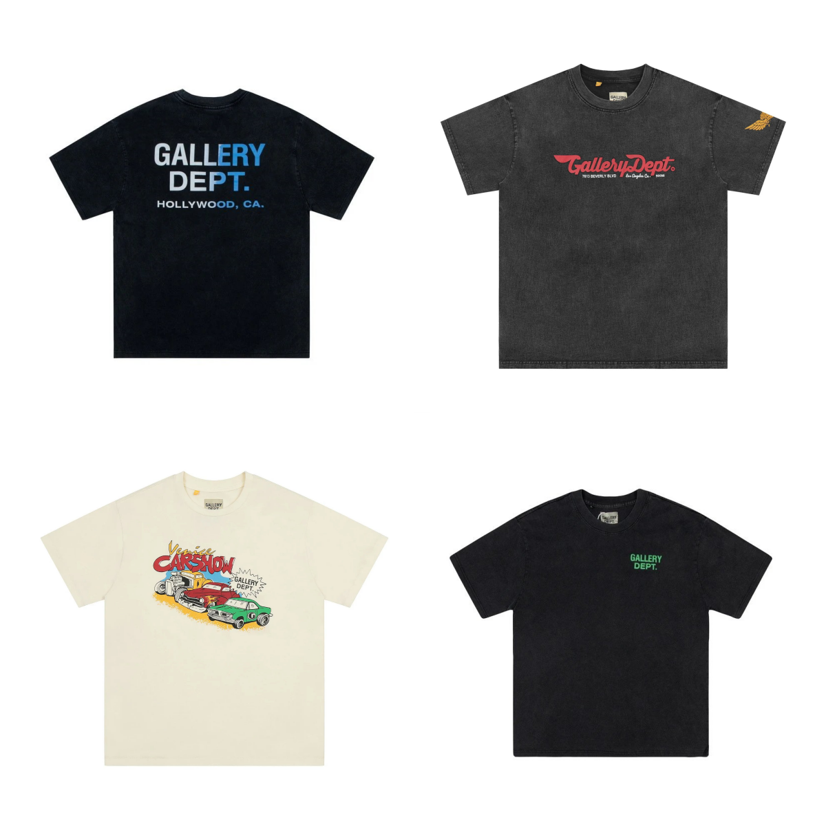 High-Street Washed Vintage Graphic T-Shirt for Couples, Summer Casual Tee for Men