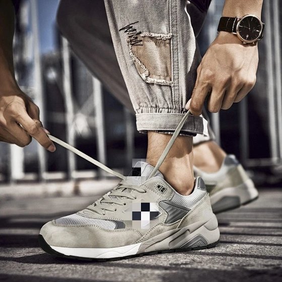 Men's Breathable Running Shoes Lightweight Non-Slip Casual Sneakers Couple Style 580 New Balance