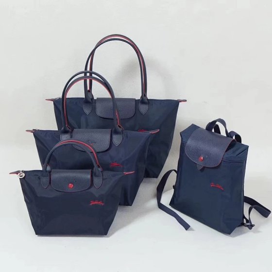 Longchamp Embroidered Dumpling Tote Bag Foldable Large Capacity Longchamp Shoulder Bag for Women