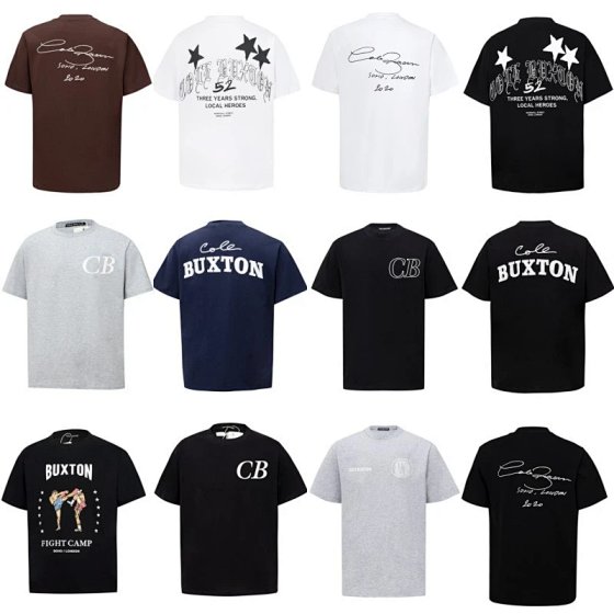 American Style Streetwear CB Short Sleeve T-Shirt for Couples, Loose Fit Women's T-Shirt for Spring and Summer