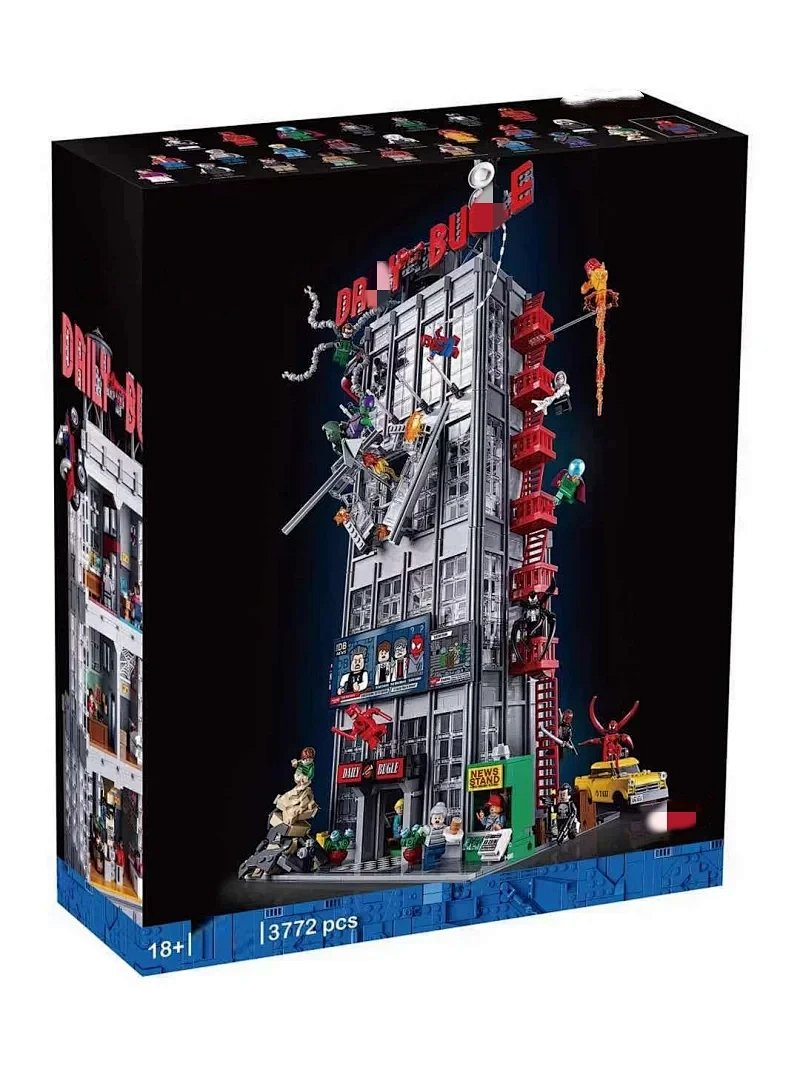 Building Block Assembly Model Daily News Building Street Scene Decoration