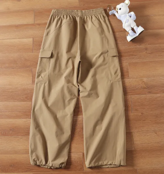 Design Cargo Pants Beige Utility Pants - 7
