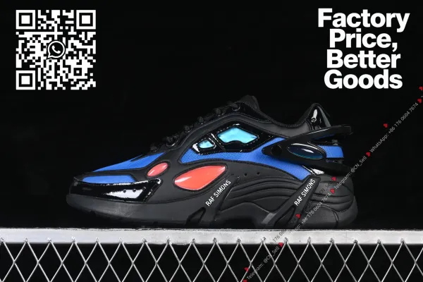 Design Raf Simons Ozweego Blue Black Red Sneakers Chunky Sneakers - 1