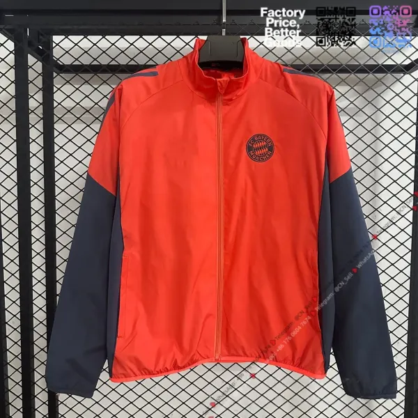 AC Milan FC Bayern München Windbreaker Jacket Orange / Navy Outerwear.windbreaker - 1
