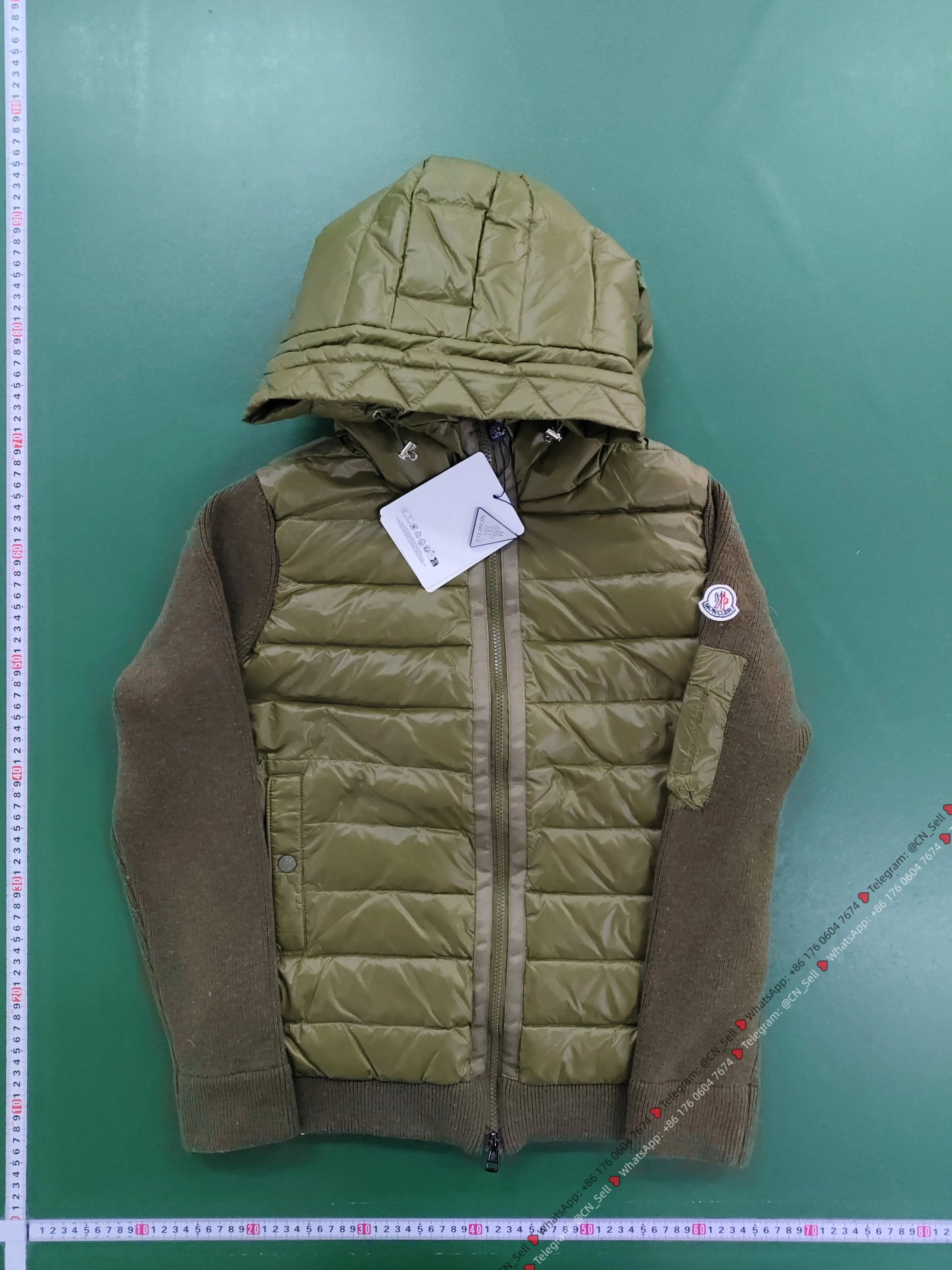 Moncler Down Jackets Quilted jacket — Hooded Cardigan – Army Green
