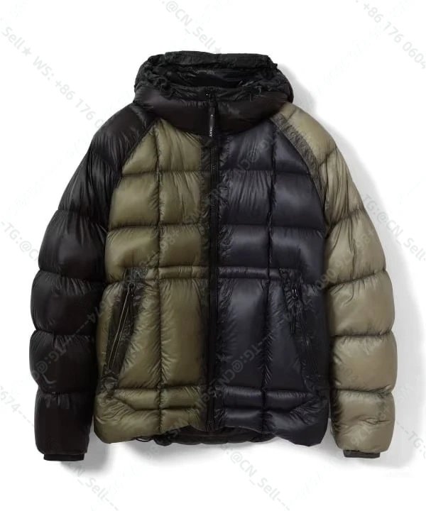 New sunglasses contrasting down jacket