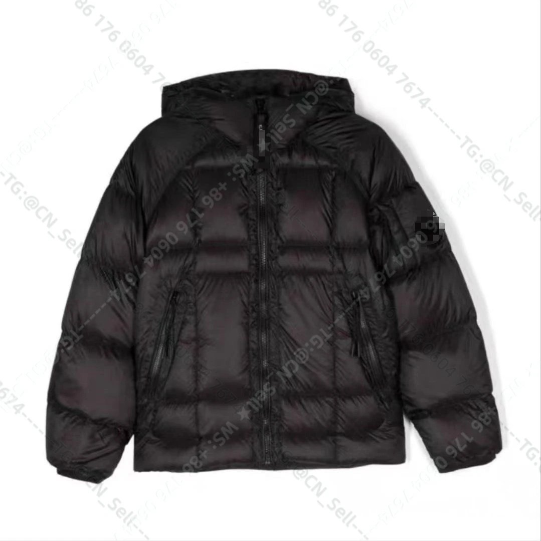 New matte black down jacket