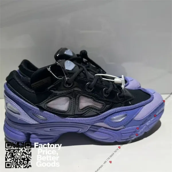 Rick Owens DRKSHDW Adidas x Rick Owens DRKSHDW Runner X Purple Black Sneakers Chunky Sneakers - 1