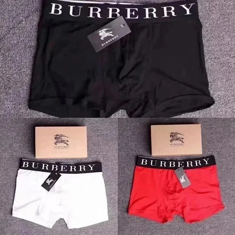 Calvin Klein Underwear Low Rise Trunks, 3-Pack — Burberry black, white, and red, style A2