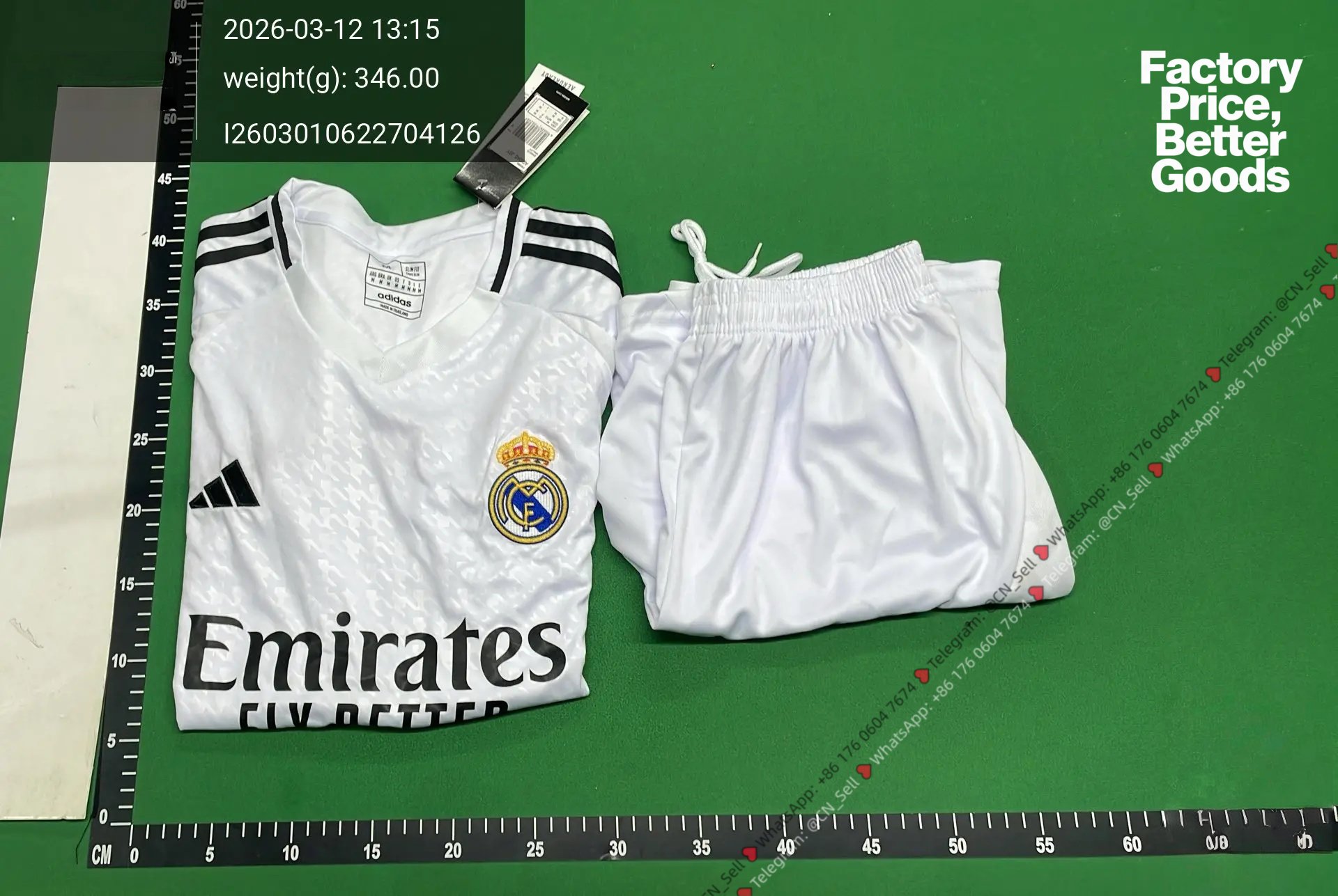 Real Madrid Short Sleeve White