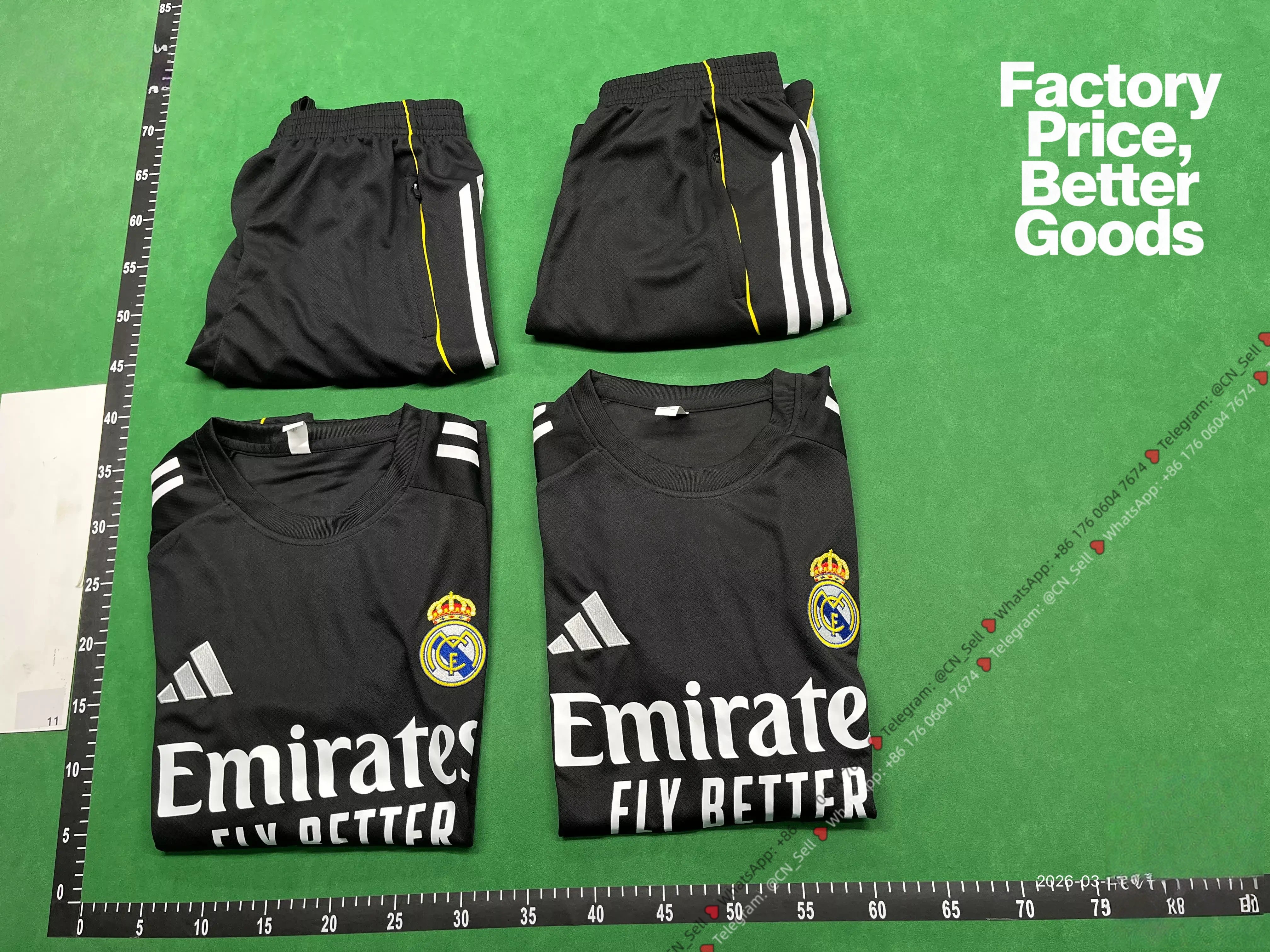 24/25 Short Sleeve Real Madrid Black