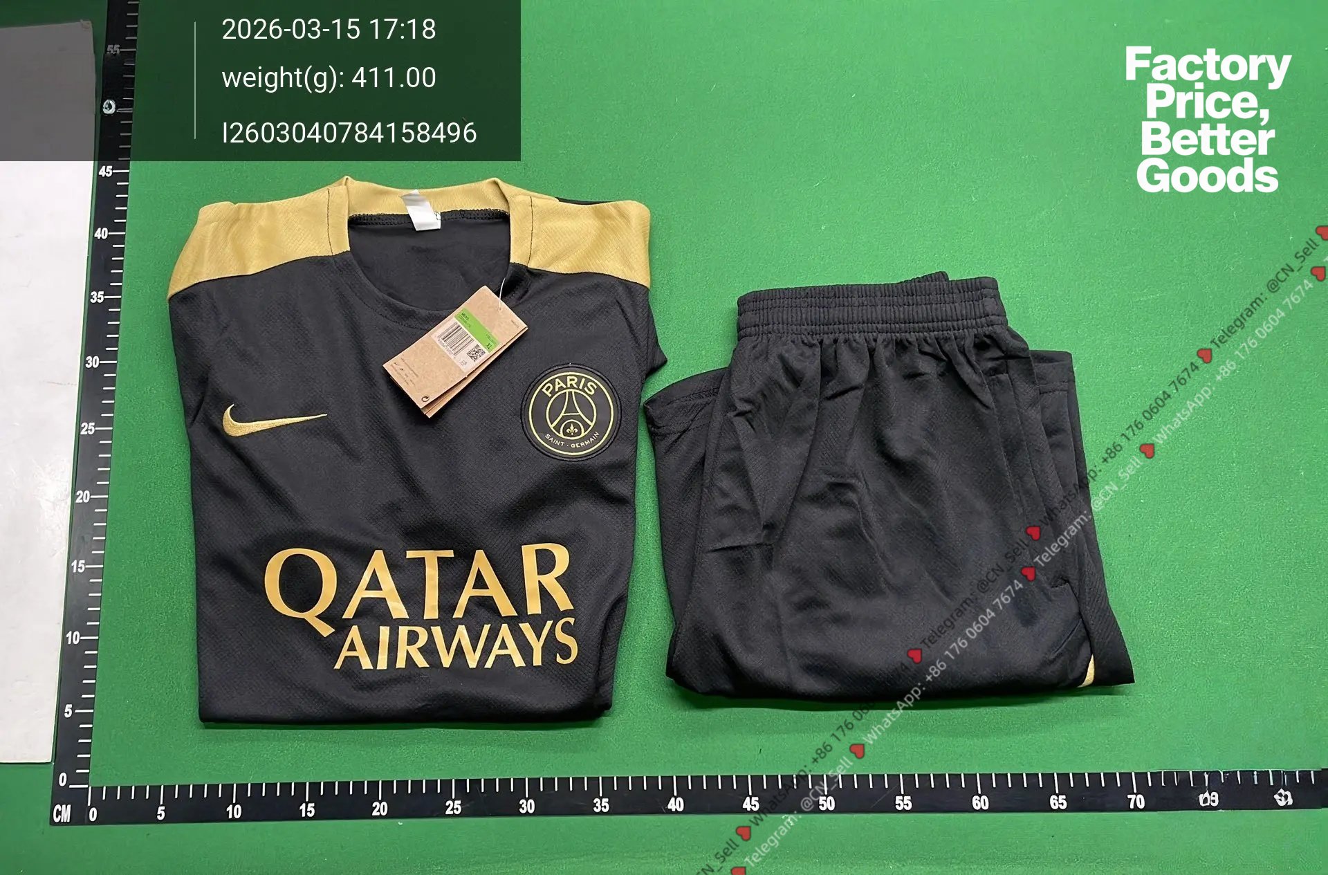 24/25 Short Sleeve Paris Black Gold