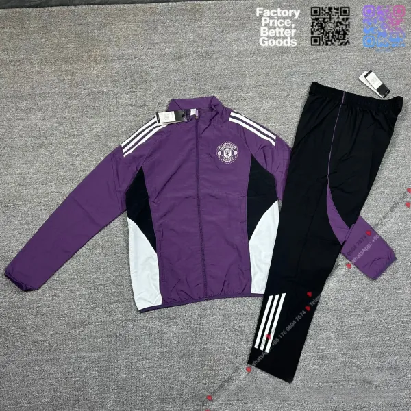 Manchester United Training Tracksuit Purple / Black - 1