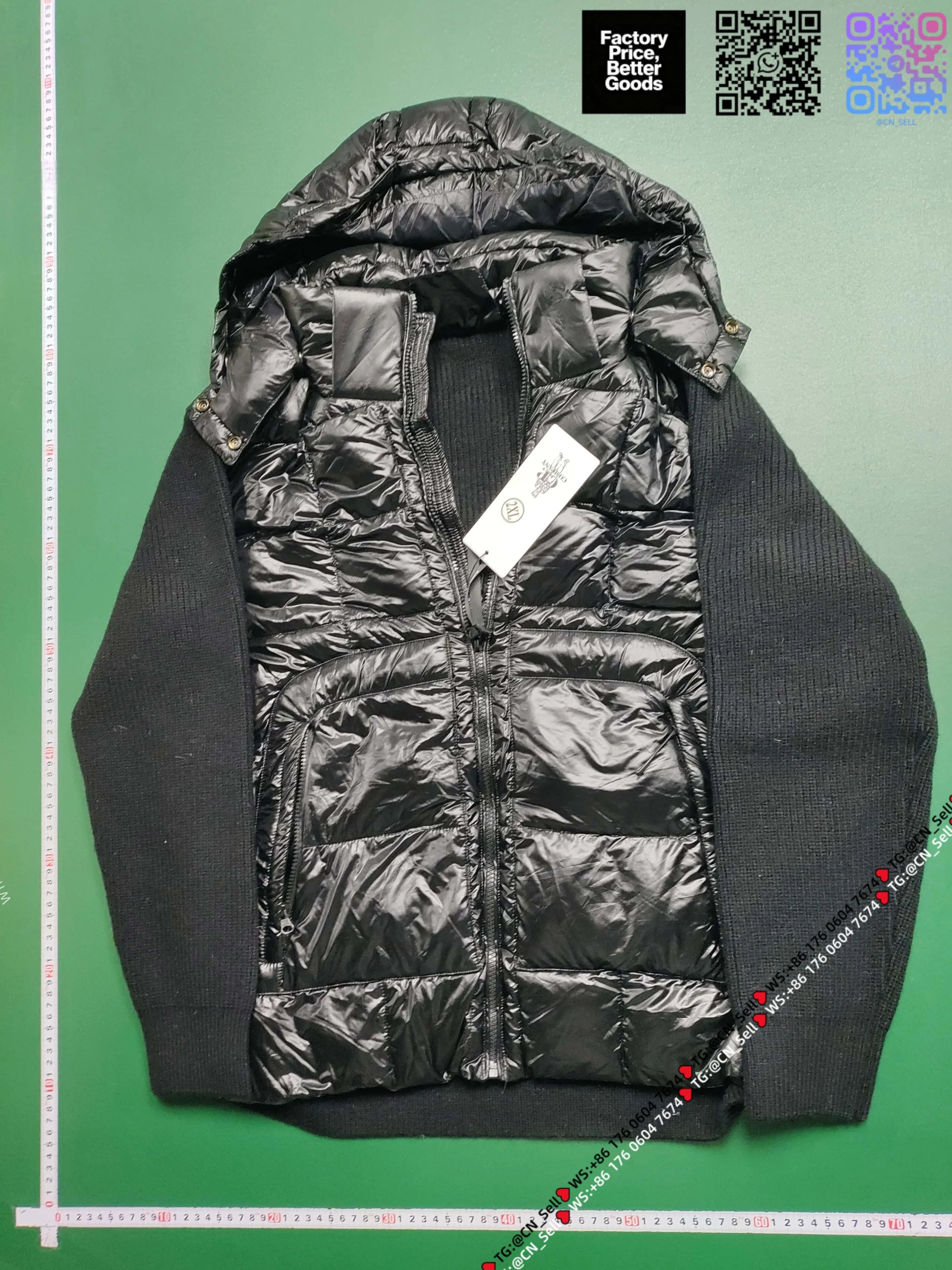 90% white duck down, black