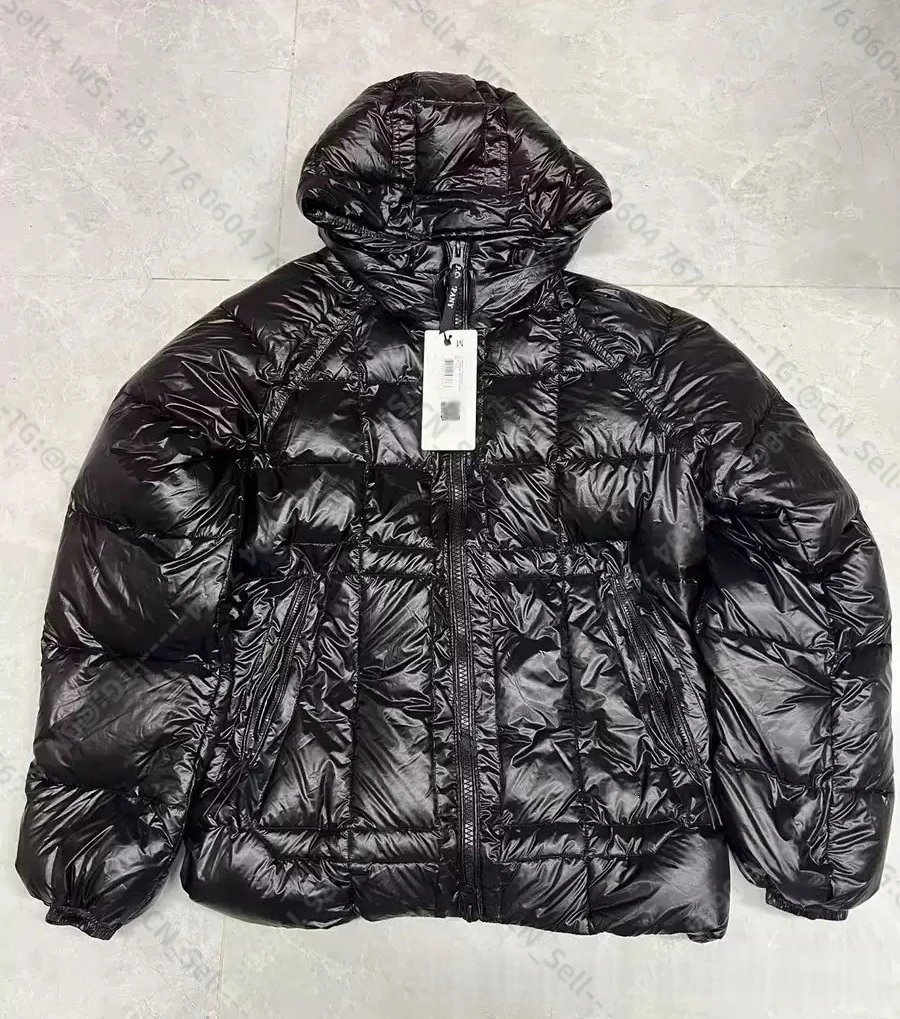 New black glossy down jacket