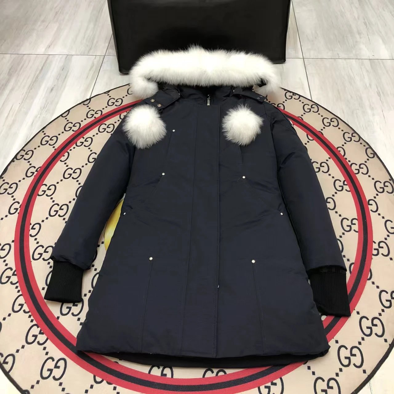 长款-黑色-白毛领-A3款