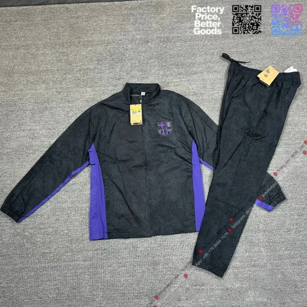 FC Barcelona Training Tracksuit Black Purple - 1