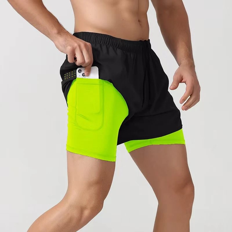 Design Running Shorts with Phone Pocket in Charcoal Gray - 14