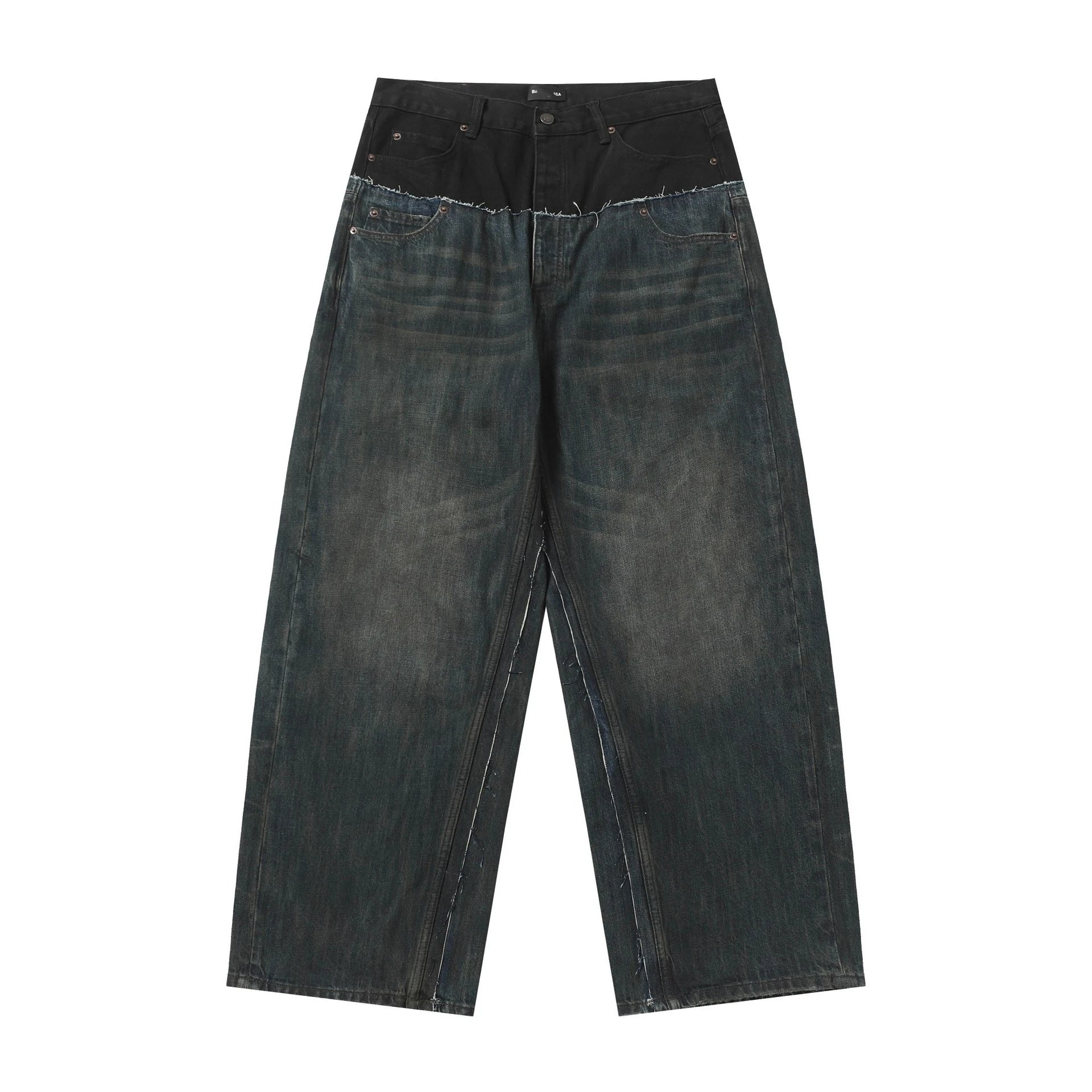 Double Waist Jeans - 2