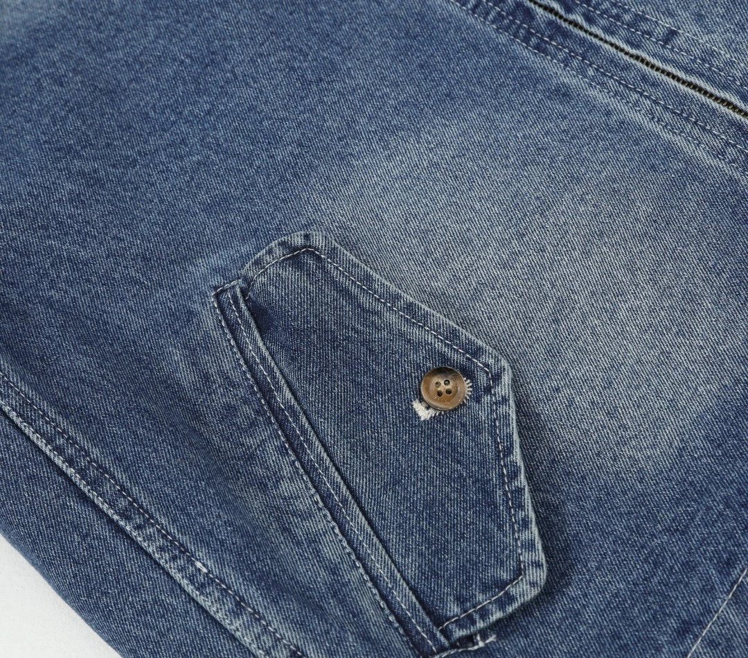 Ralph Lauren Embroidery Denim Jacket Blue - Gallery Image 8 - Detailed View