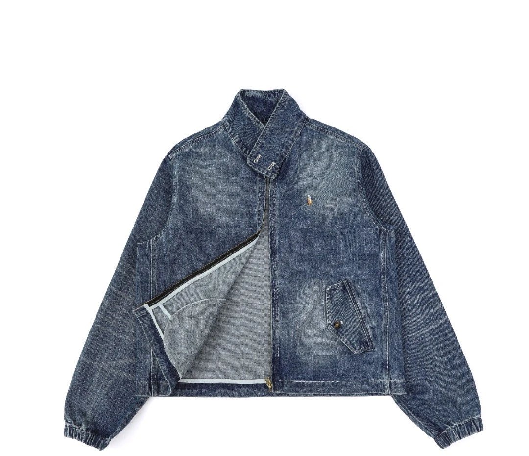 Ralph Lauren Embroidery Denim Jacket Blue - Gallery Image 2 - Detailed View