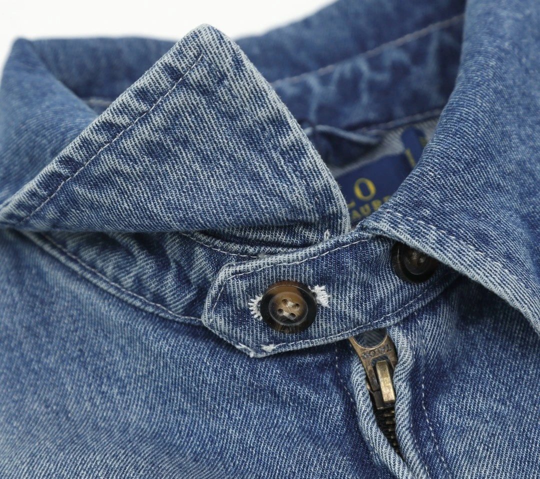 Ralph Lauren Washed Denim Jacket - Gallery Image 4 - Detailed View