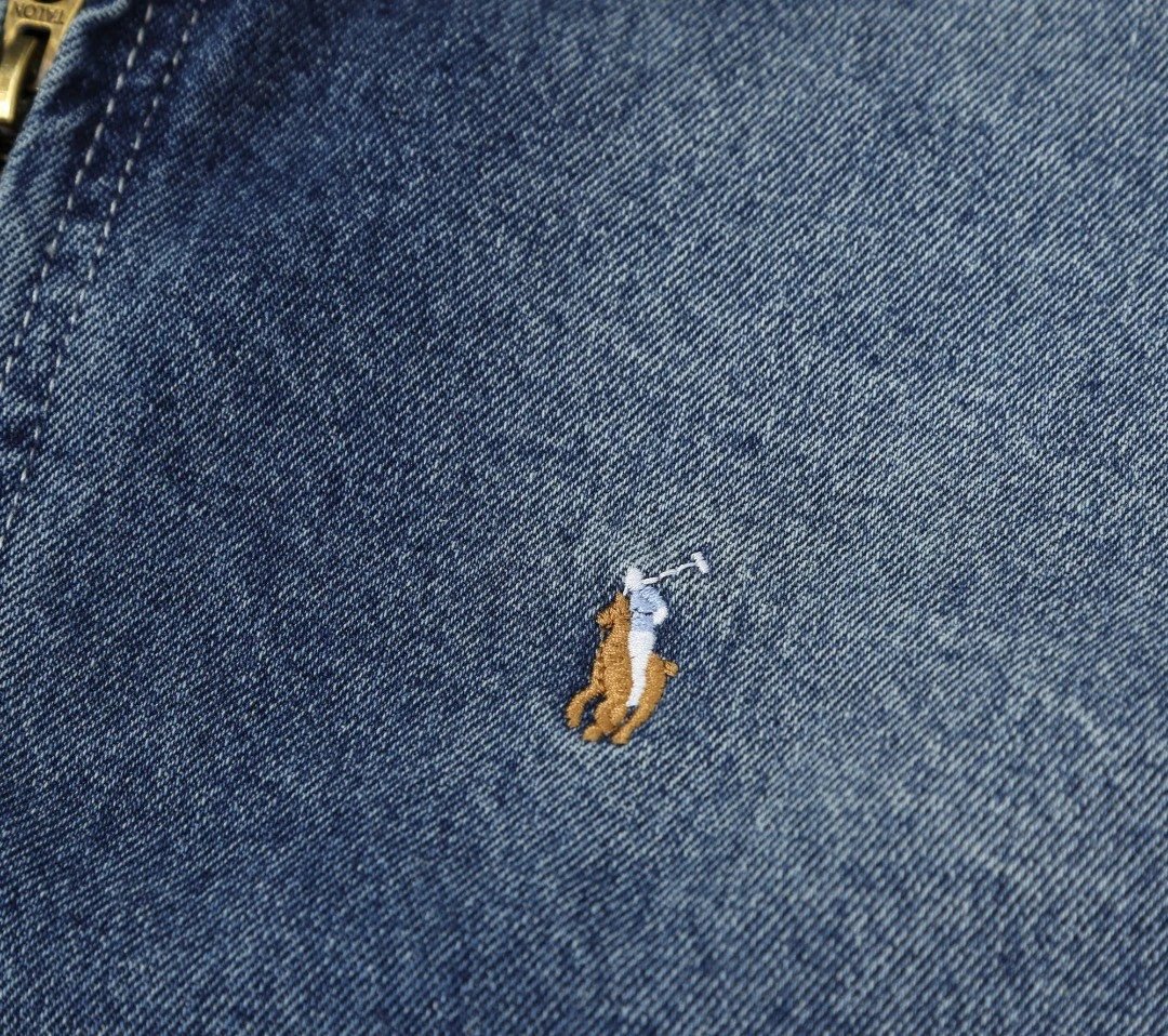 Ralph Lauren Embroidery Denim Jacket Blue - Gallery Image 6 - Detailed View