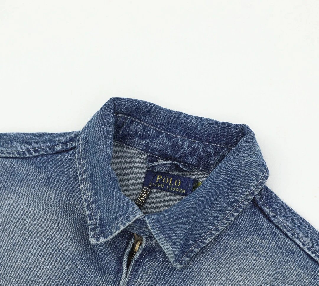 Ralph Lauren Washed Denim Jacket - Gallery Image 5 - Detailed View