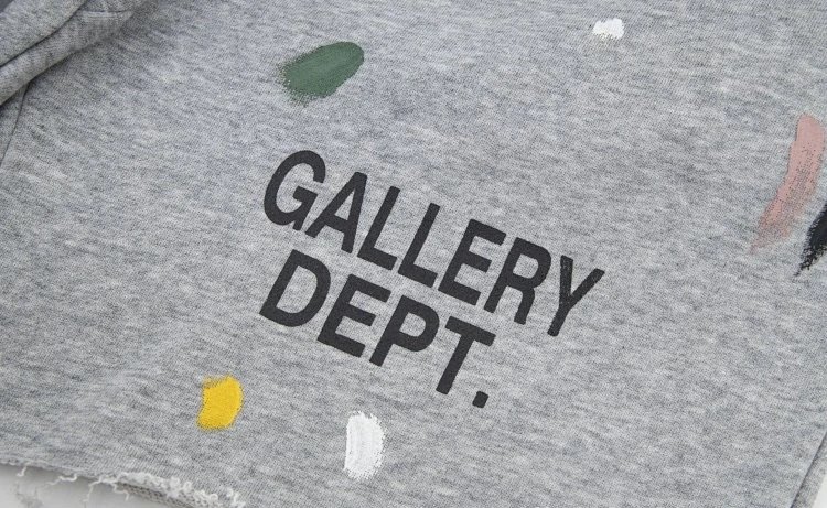 Gallery Dept Paint Shorts Grey - Gallery Image 9 - Detailed View