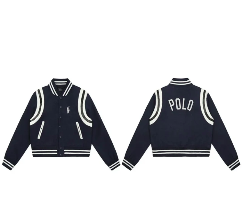 Ralph Lauren Varsity Jacket Navy - High Quality Product Image - Cnfans