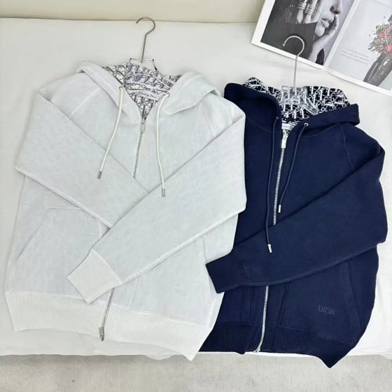 ZM-D Premium High Cashmere Content Best Version Reversible Double-Sided Hooded Zip-Up Cardigan Jacket Unisex
