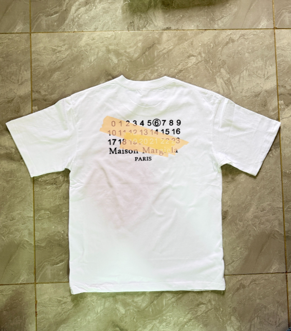 Maison Margiela MM6 Tape Stripe Numbers Tee White