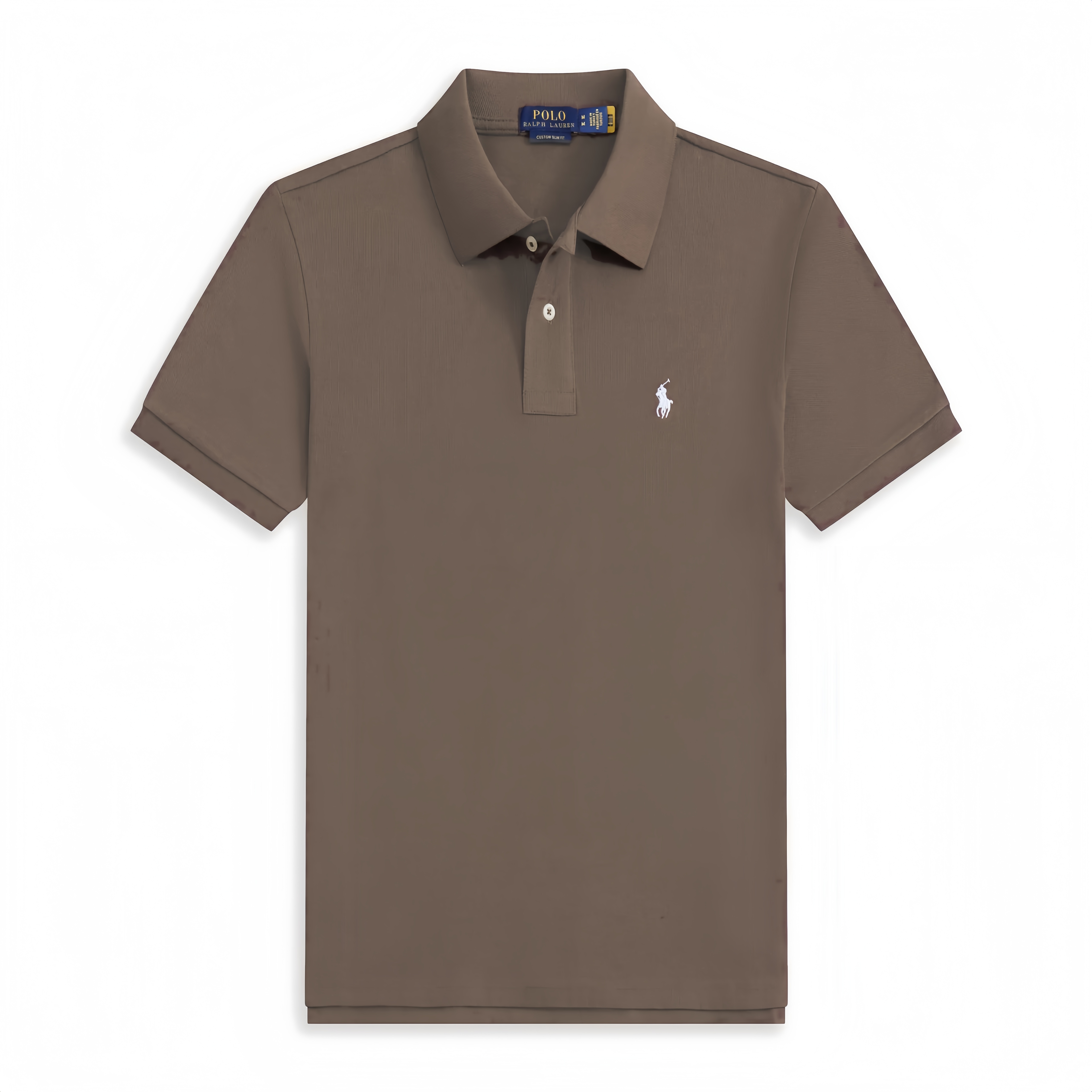 Polo Ralph Lauren Classic Fit Polo Brown Coffee BrownWhite
