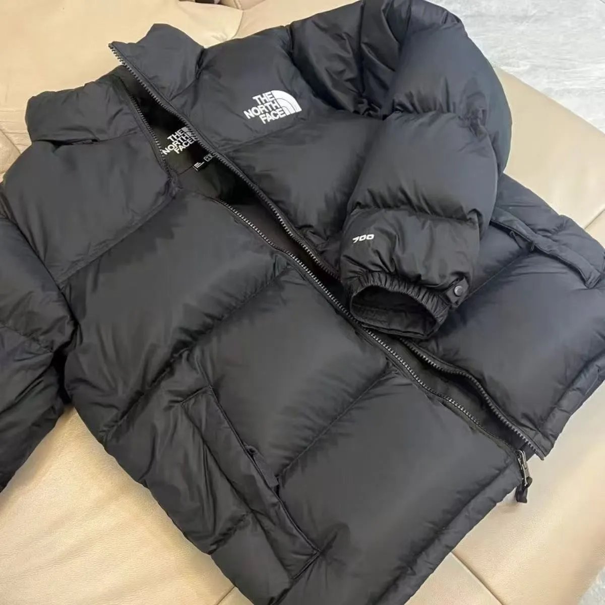 The North Face 700 Nuptse Puffer Jacket Black
