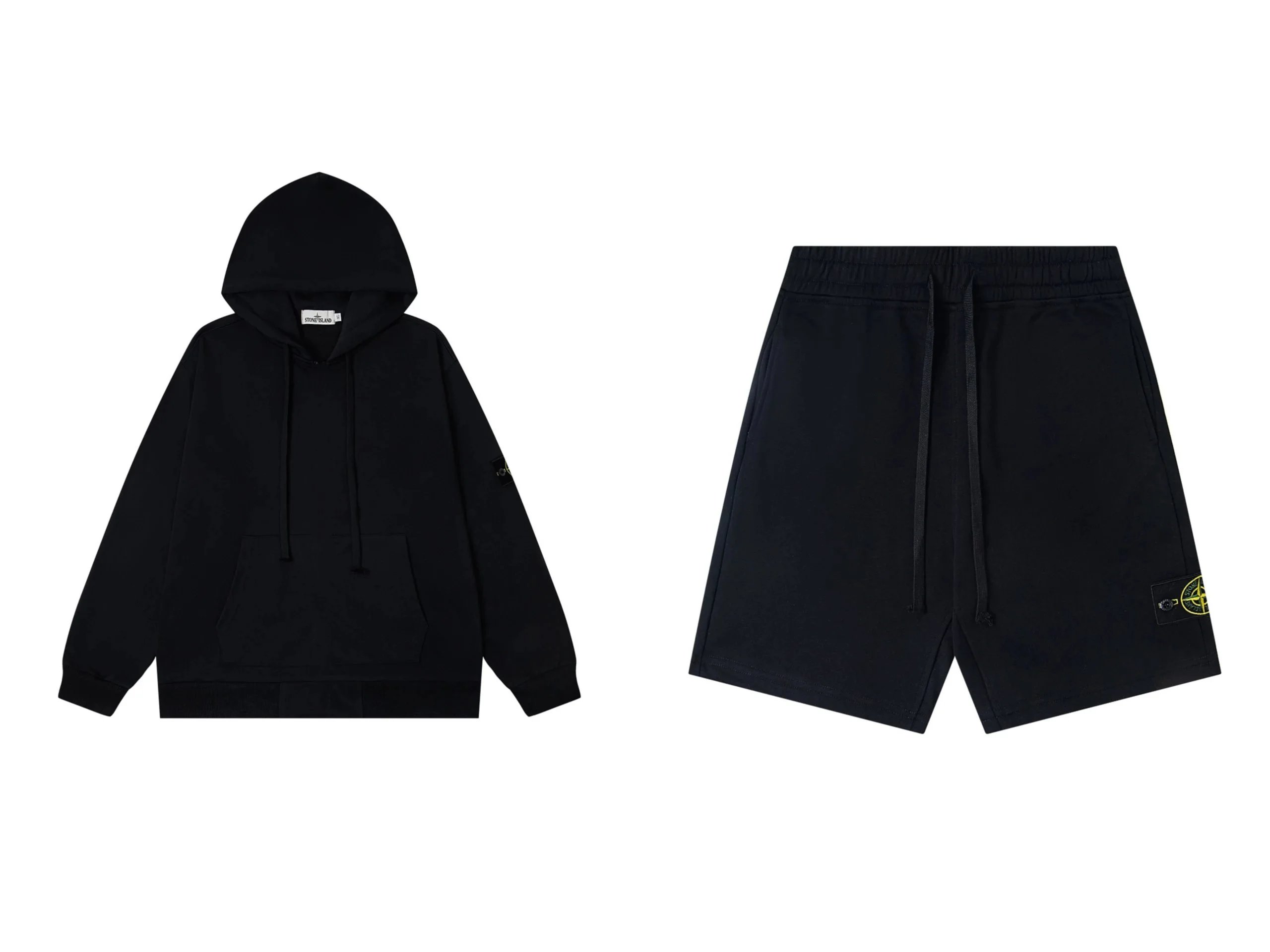 Stone Island Sweatpants Zip Hoodie Set Navy