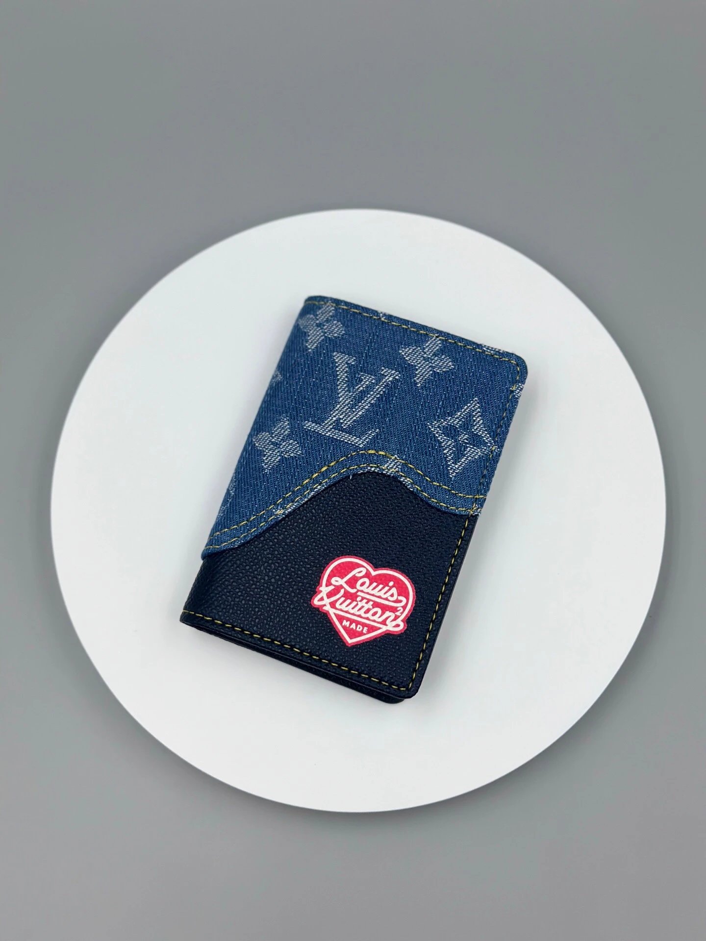 Louis Vuitton Nigo Heart Pocket Organizer Monogram Denim Blue