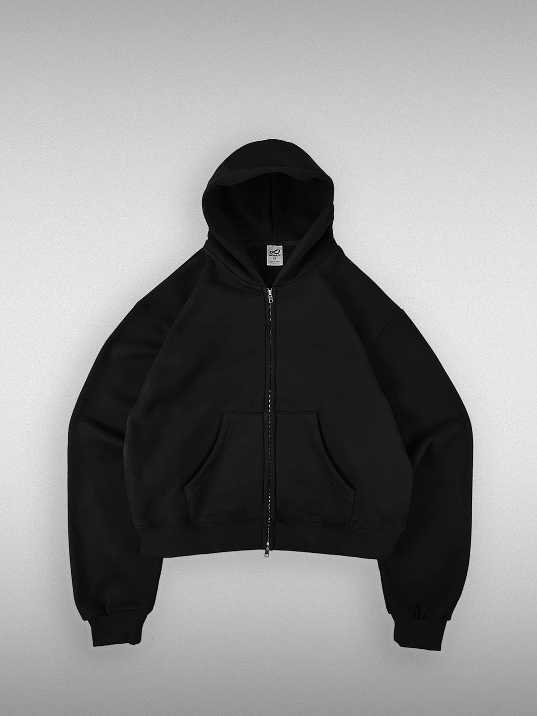 Black Zip-Up Hoodie