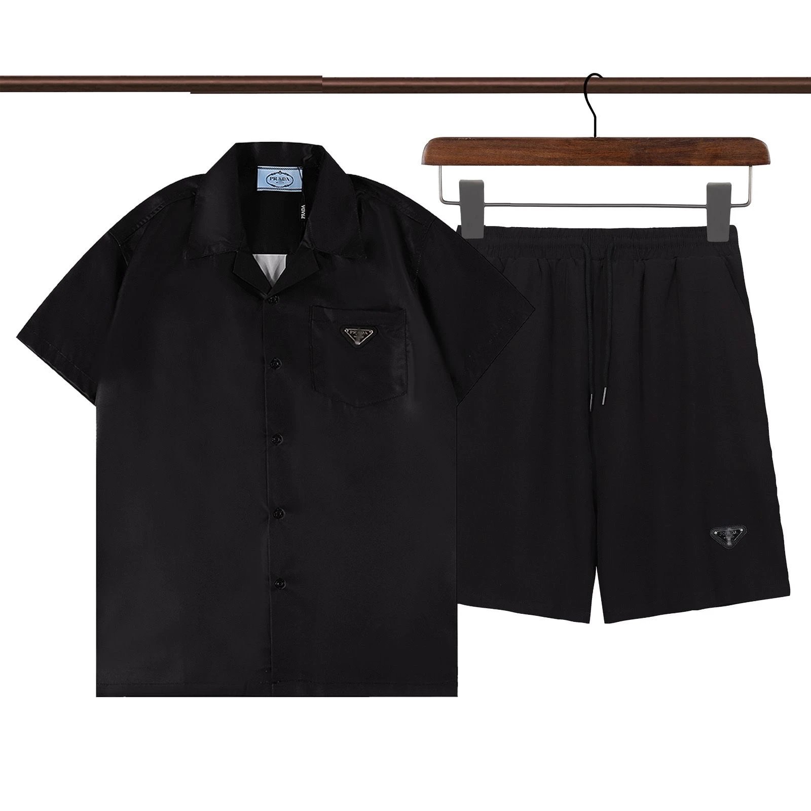 p* New Summer Short Sleeve Shirt Set WhatsApp:+8618702684834