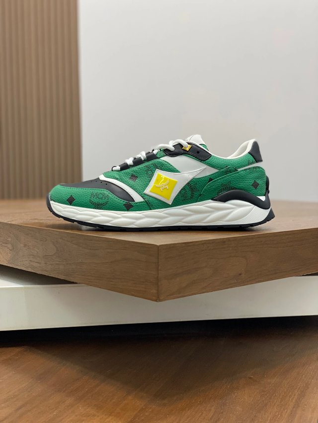 MCM MCM Berlin Green Visetos Leather Sneakers - Buy on Kakobuysheetfind